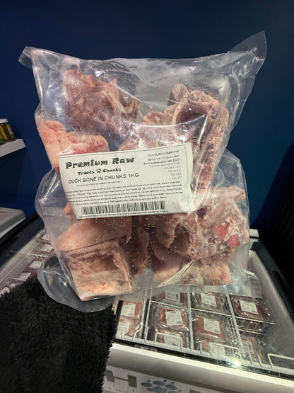 Premium Raw Duck Chunks - Bone In 1kg