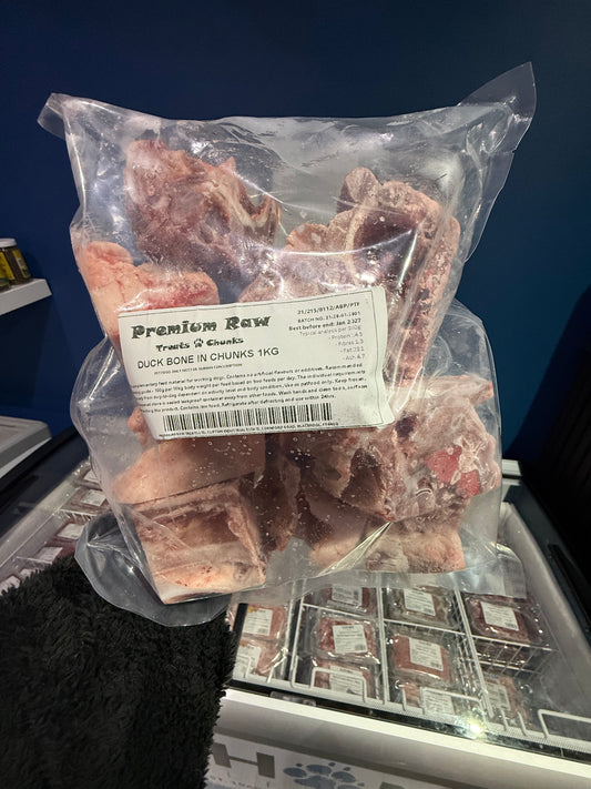 Premium Raw Duck Chunks - Bone In 1kg